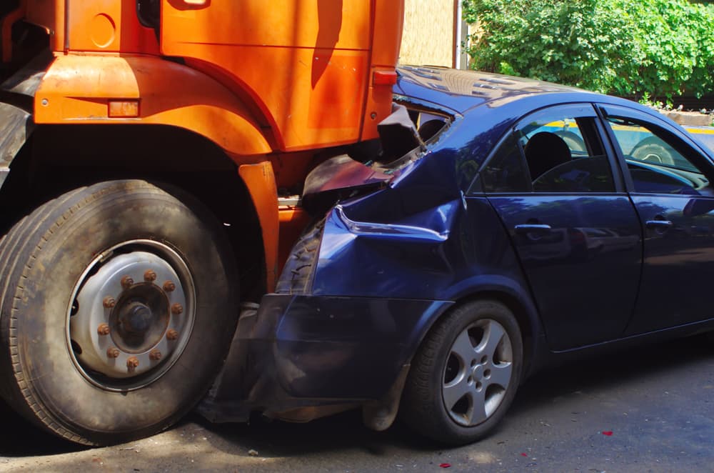 Rear-end Trucking Accident with Car