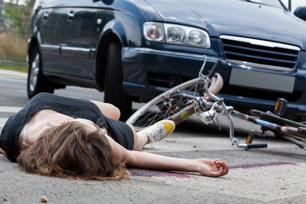Bicycle Accident with a Car in Calgary