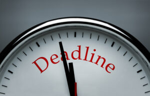 Meeting Required Deadlines

