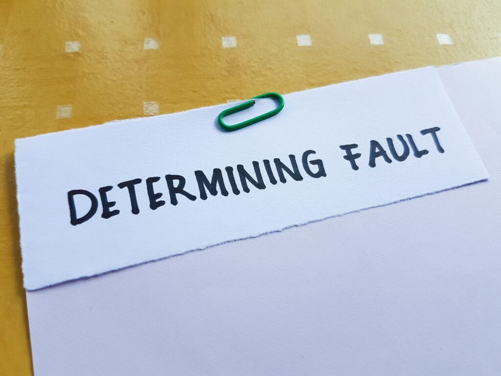 Fault Is Determined